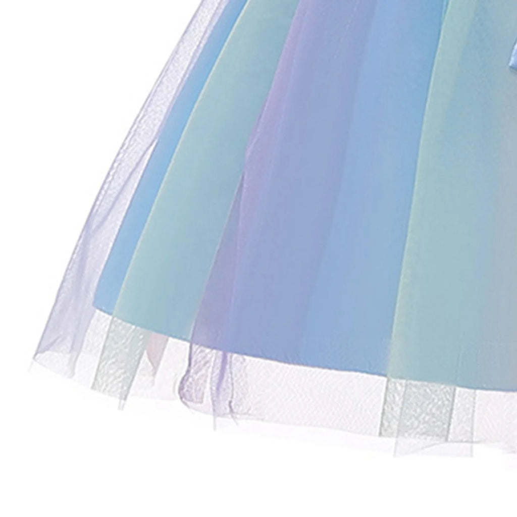 Girls Dresses Flower Girl Dress Kids Floral Princess Bridesmaid Pageant Gown Birthday Party Wedding Dress