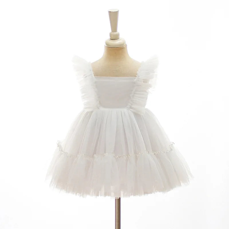 New Baby Girl Baptism Dresses Toddler Christening Gowns Children'S Clothes Summer Birthday Wedding Dress for Newborn 3-24