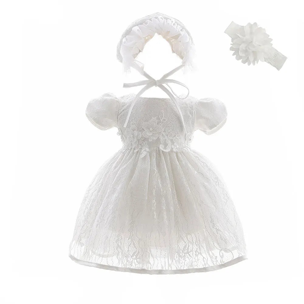 New Baby Girl Baptism Dresses Toddler Christening Gowns Children'S Clothes Summer Birthday Wedding Dress for Newborn 3-24