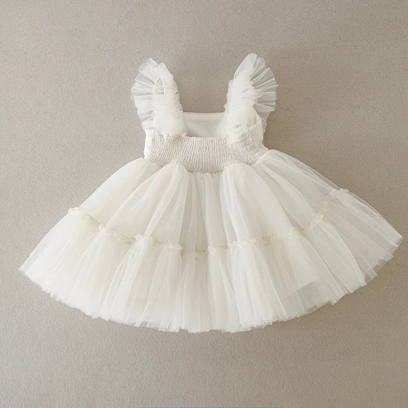 New Baby Girl Baptism Dresses Toddler Christening Gowns Children'S Clothes Summer Birthday Wedding Dress for Newborn 3-24