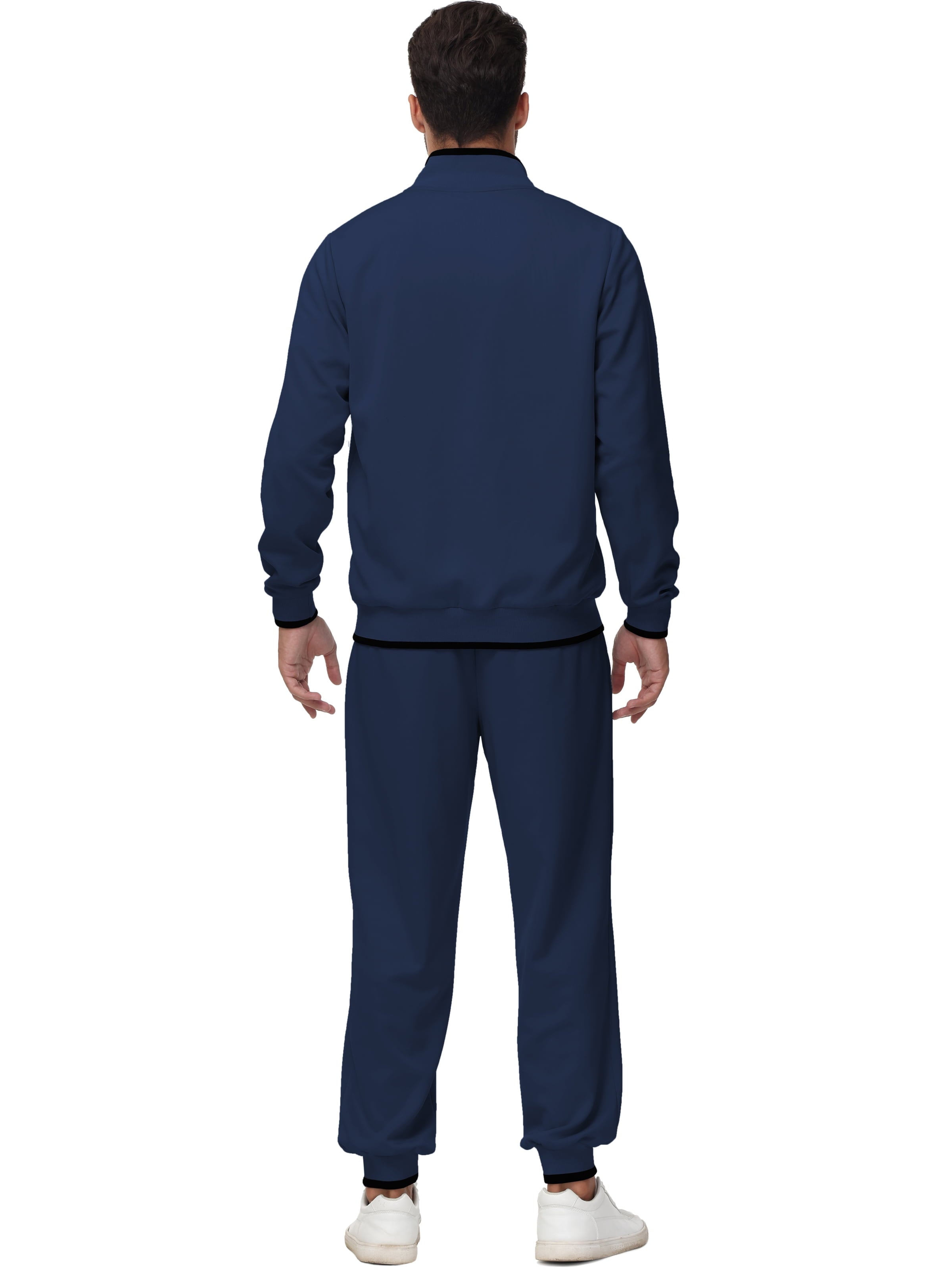 Men'S Tracksuits Sweatsuits for Men Set Track Suits 2 Piece Casual Athletic Jogging Warm up Full Zip Sweat Suits Navy S